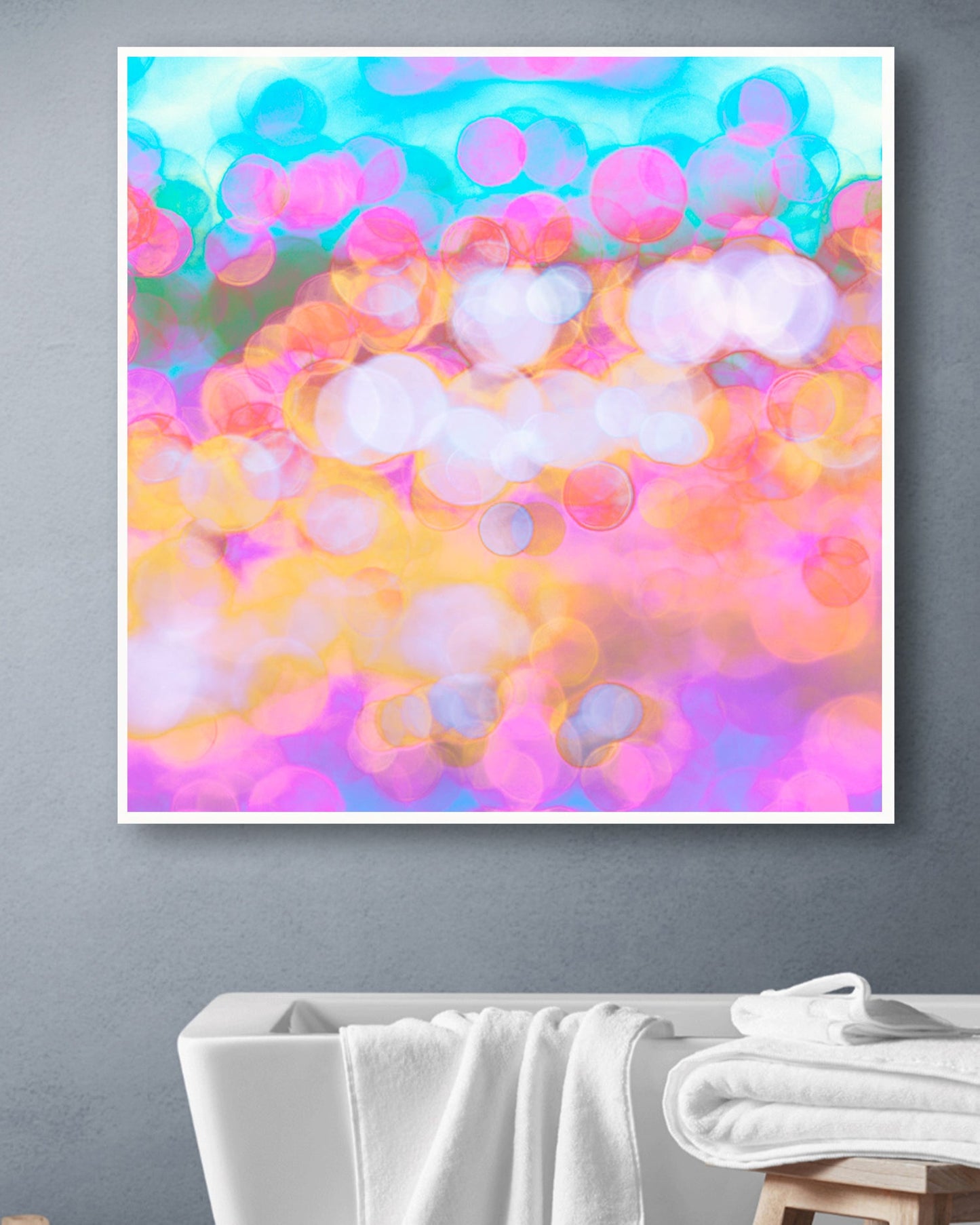 Sun Glitter Symphony - Limited Edition Canvas Print Square