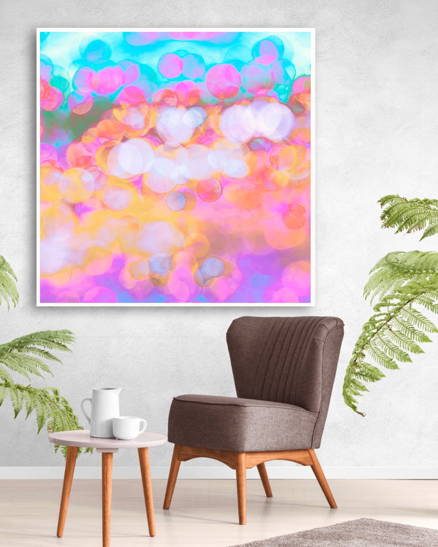 Sun Glitter Symphony - Limited Edition Canvas Print Square